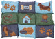 Trixie Dog Cushion Patchwork Blaugrün
