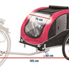 Trixie Dog Bike Cart schwarz rot