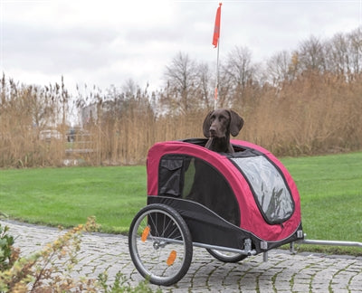 Trixie Dog Bike Cart schwarz rot
