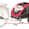 Trixie Dog Bike Cart schwarz rot
