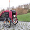 Trixie Dog Bike Cart schwarz rot