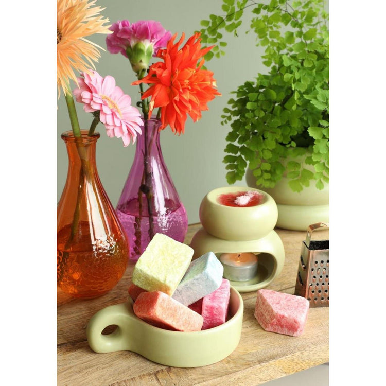 Ideas 4 Seasons Chubby Kerzenhalter grün 13,5x9,5cm