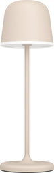 Eglo Maniera Tischleuchte – Touchdimmer – 34 cm – wiederaufladbar (bis zu 38 Stunden Licht) – Aluminium – Sandfarbe Weiß – kabellos – drinnen und draußen