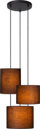 Lucide Maya - Hängelampe - ø 46 cm - 3xE27 - Schwarz - Japandi