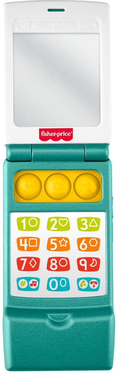 Fisher-Price Lach-Learn-Flip-Phone – musikalische Lernaktivität für Kleinkinder