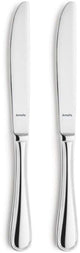 Amefa Haydn – 2-teiliges Dessertmesser-Set – Hochglanz – silberfarben
