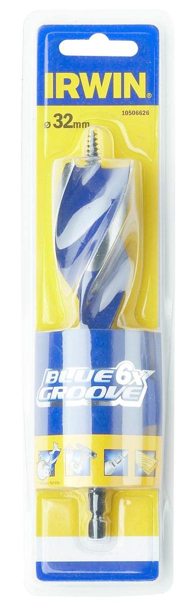 Irwin Blue Groove 6x Holzbohrer - 32 x 165 mm