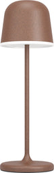 Eglo Maniera Tischleuchte – Touchdimmer – 34 cm – wiederaufladbar (bis zu 38 Stunden Licht) – Aluminium – Rostbraun – kabellos – drinnen und draußen