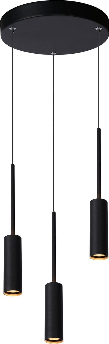 Lucide tubule - Hängelampe - ø 26 cm - LED - 3x7w 2700k - schwarz