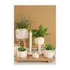 Ideen 4 Jahreszeiten Blumentopf-Pouffe Creme ø9,5xh7,6cm