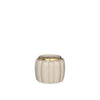 Ideen 4 Jahreszeiten Blumentopf-Pouffe Creme ø9,5xh7,6cm
