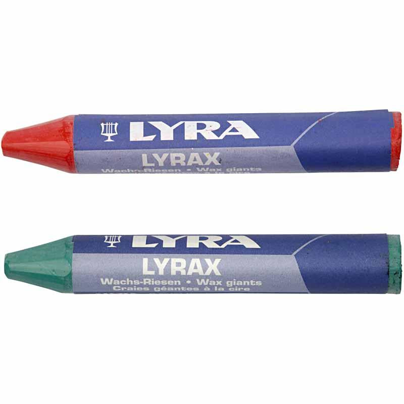 Lyra Waskrijt, L: 9 cm, Dicke 15 mm, 12 Stück 1 Box