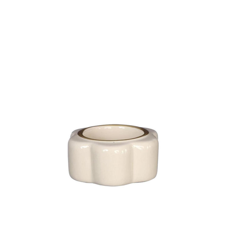 Ideas 4 Seasons Teelichthalter Pouffe Creme ø7xh3,4cm