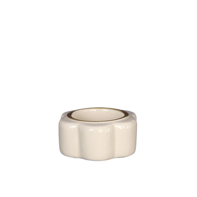 Ideas 4 Seasons Teelichthalter Pouffe Creme ø7xh3,4cm
