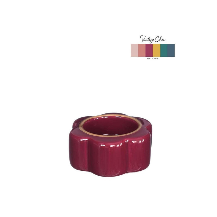 Ideen 4 Jahreszeiten Teelichthalter Pouff Kirsche ø7xh3,4cm