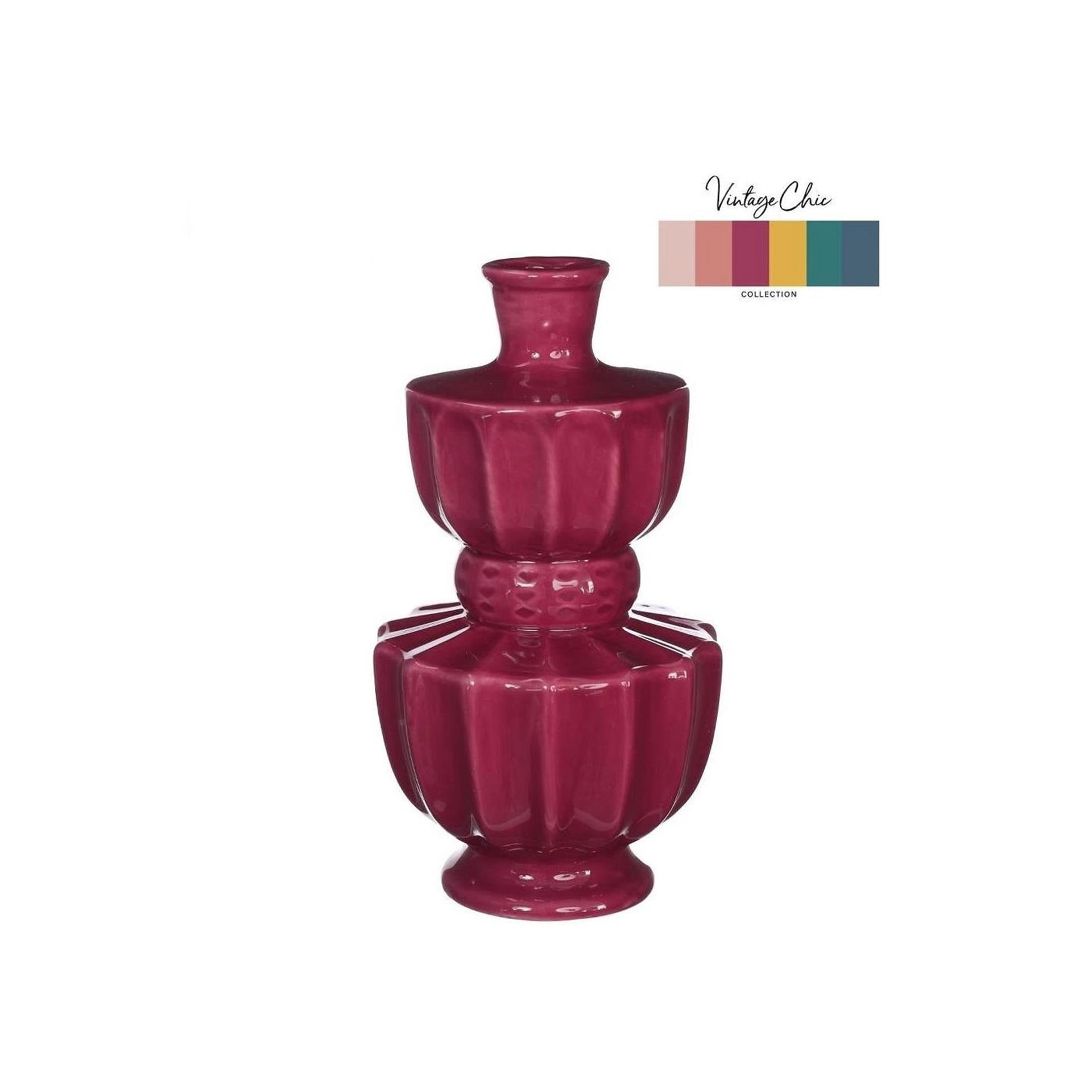 Ideen 4 Jahreszeiten Vase Bellagio Kirsche ø11xh20cm