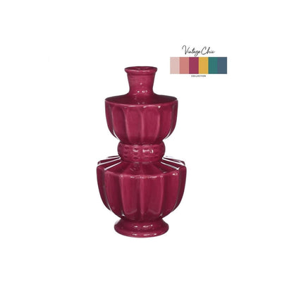 Ideen 4 Jahreszeiten Vase Bellagio Kirsche ø11xh20cm