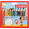 Stabilo Woody 3in1 farbige Stifte - 10 Farben