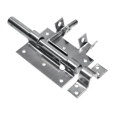 Mack 1069129 - Vorhängeschlossfalle blau verzinkt 100 mm | 5 Stück