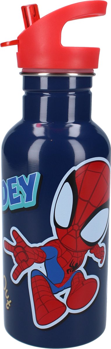 Vadobag Spidey Trinkflasche und Schulbecher – Blau – Edelstahl – 500 ml