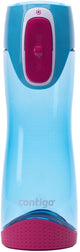 Contigo Swish Autoseal Trinkflasche Kinder, Wasserflasche frei von Schadstoffen BPA, 100 % auslaufsicher, spülmaschinenfest, ideal für Kita, Kindergarten, Schule und Sport, 500 ml | himmelblau
