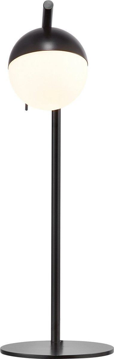 Nordlux Contina Tischleuchte-G9-Opalglas schwarz