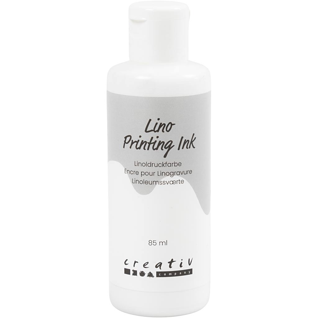 Creativ Company Linoleumfarbe, weiß, 85 ml 1 Flasche