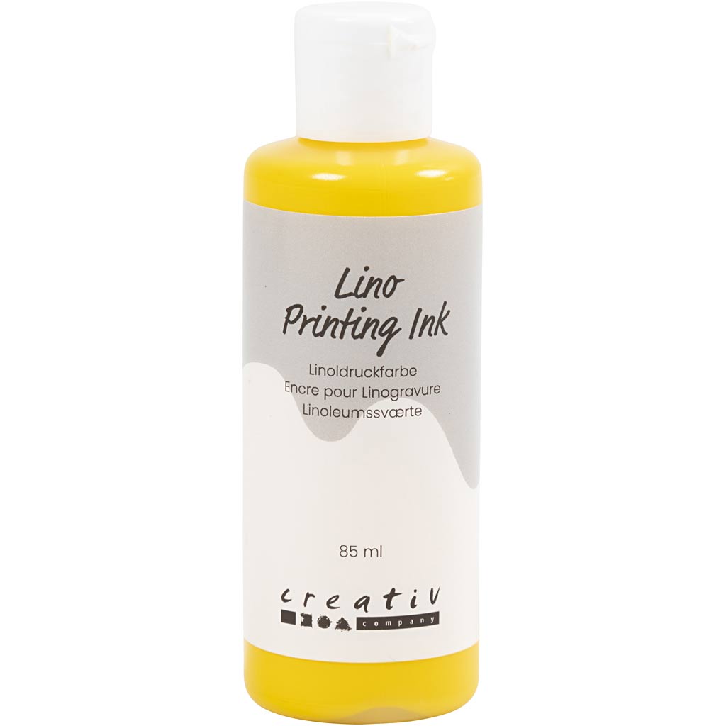 Creativ Company Linoleumfarbe, Gelb, 85 ml 1 Flasche