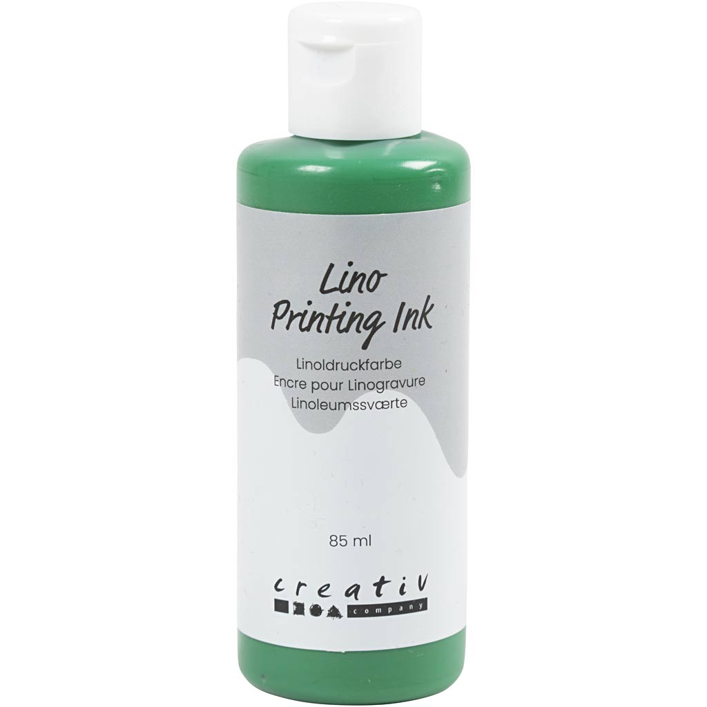 Creativ Company Linoleumfarbe, grün, 85 ml 1 Flasche