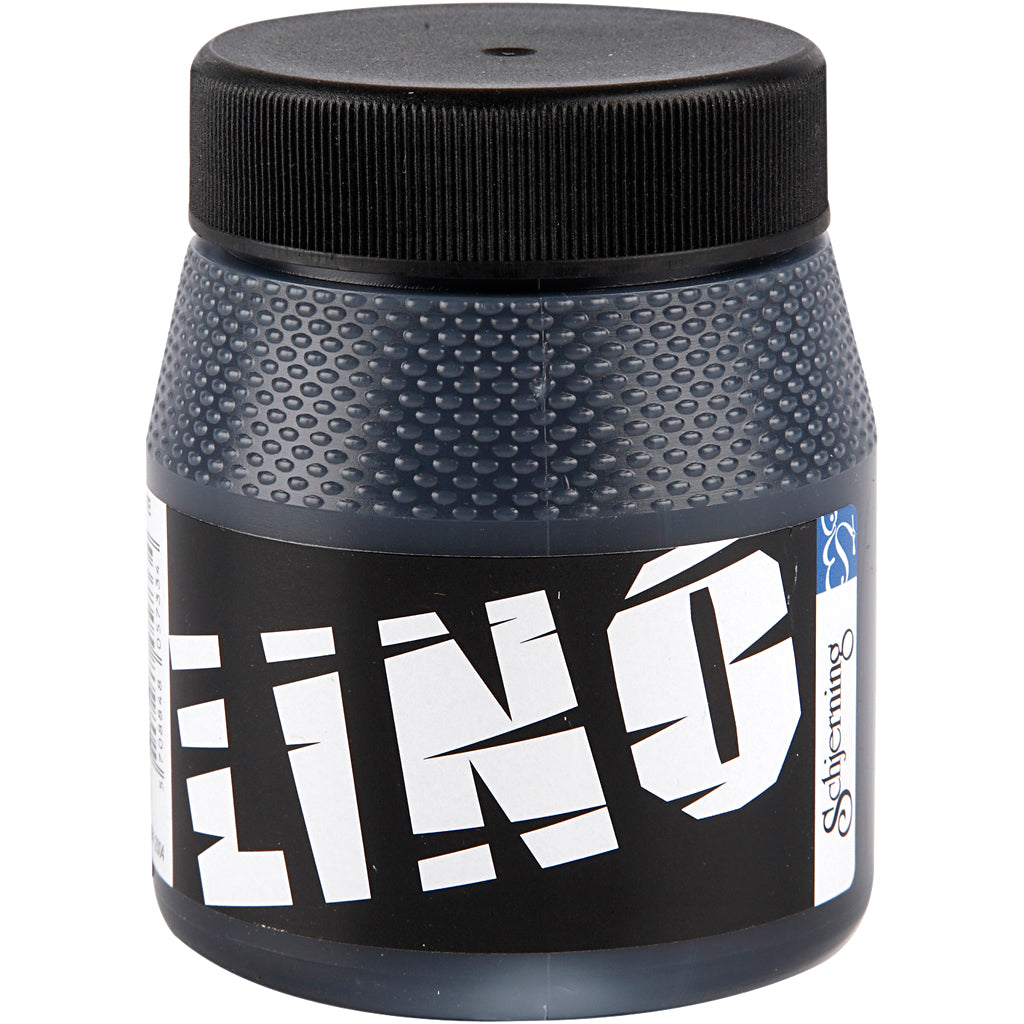 Creativ Company Linoleumfarbe, Schwarz, 250 ml 1 Karton
