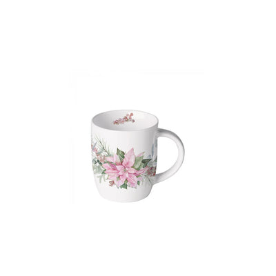 Ambiente Becher 200ml rosa Weihnachtsstern