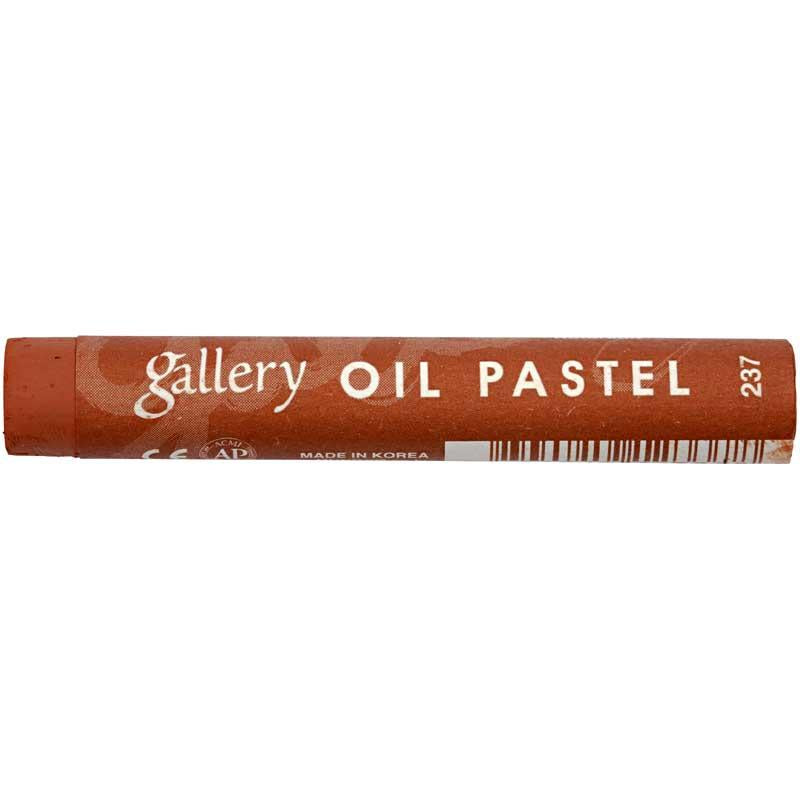 Mungyo Gallery Ölpastell Premium, L: 7 cm, Stärke 11 mm, Rotbraun (237), 6 Stück 1 Box