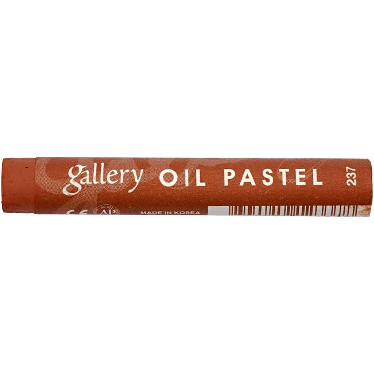 Mungyo Gallery Ölpastell Premium, L: 7 cm, Stärke 11 mm, Rotbraun (237), 6 Stück 1 Box