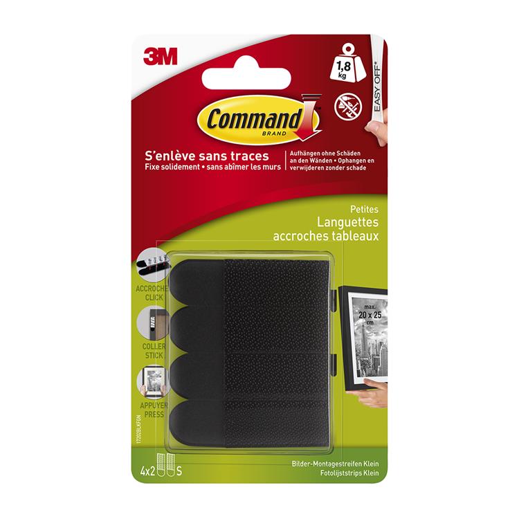 3 m 1059851 – cmd-Fotorahmenstreifen schwarz KLN | 20 Stück