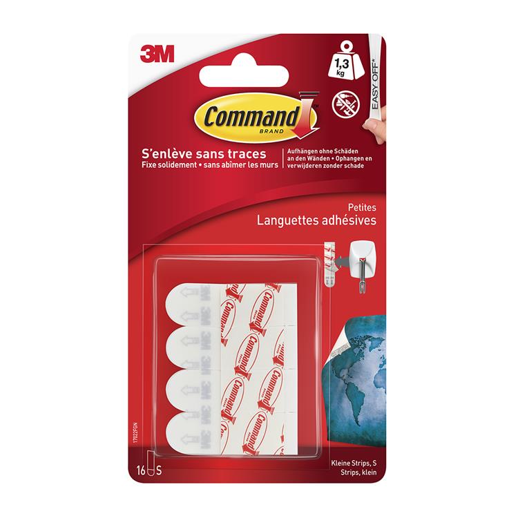 3 m 1060486 – Command Universal klein, 16 Streifen pro Packung | 12 Stück