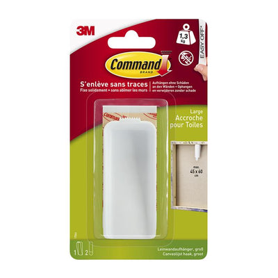 3 m 1060675 – Kommando-Leinwandaufhänger, groß, weiß, 1 Stück + 2 Stück pro Packung | 6 Stück