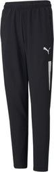 Puma teamliga training pants pro jr unisex sporthose - schwarz-weiß