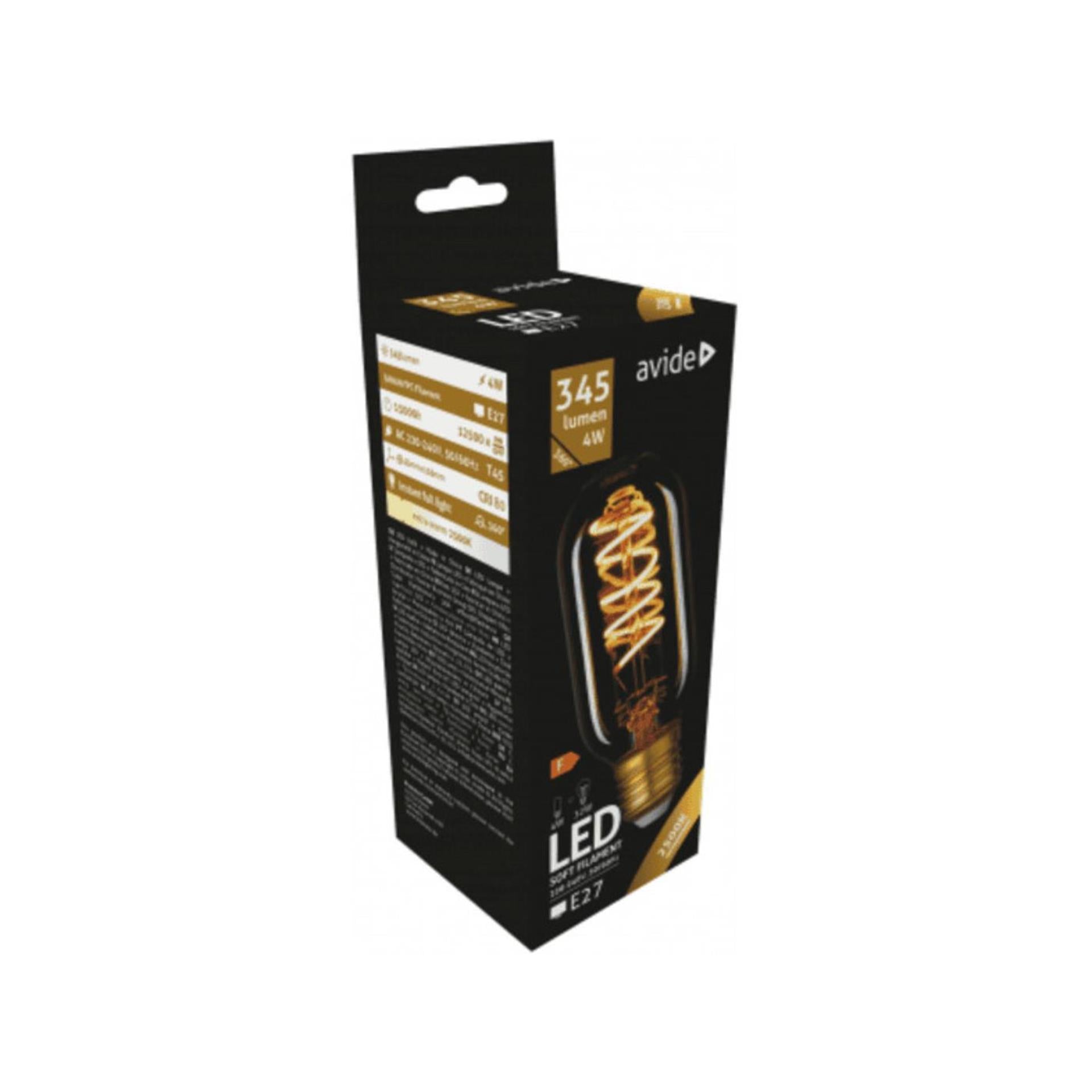 Avide led soft filament t45 4w e27 ew