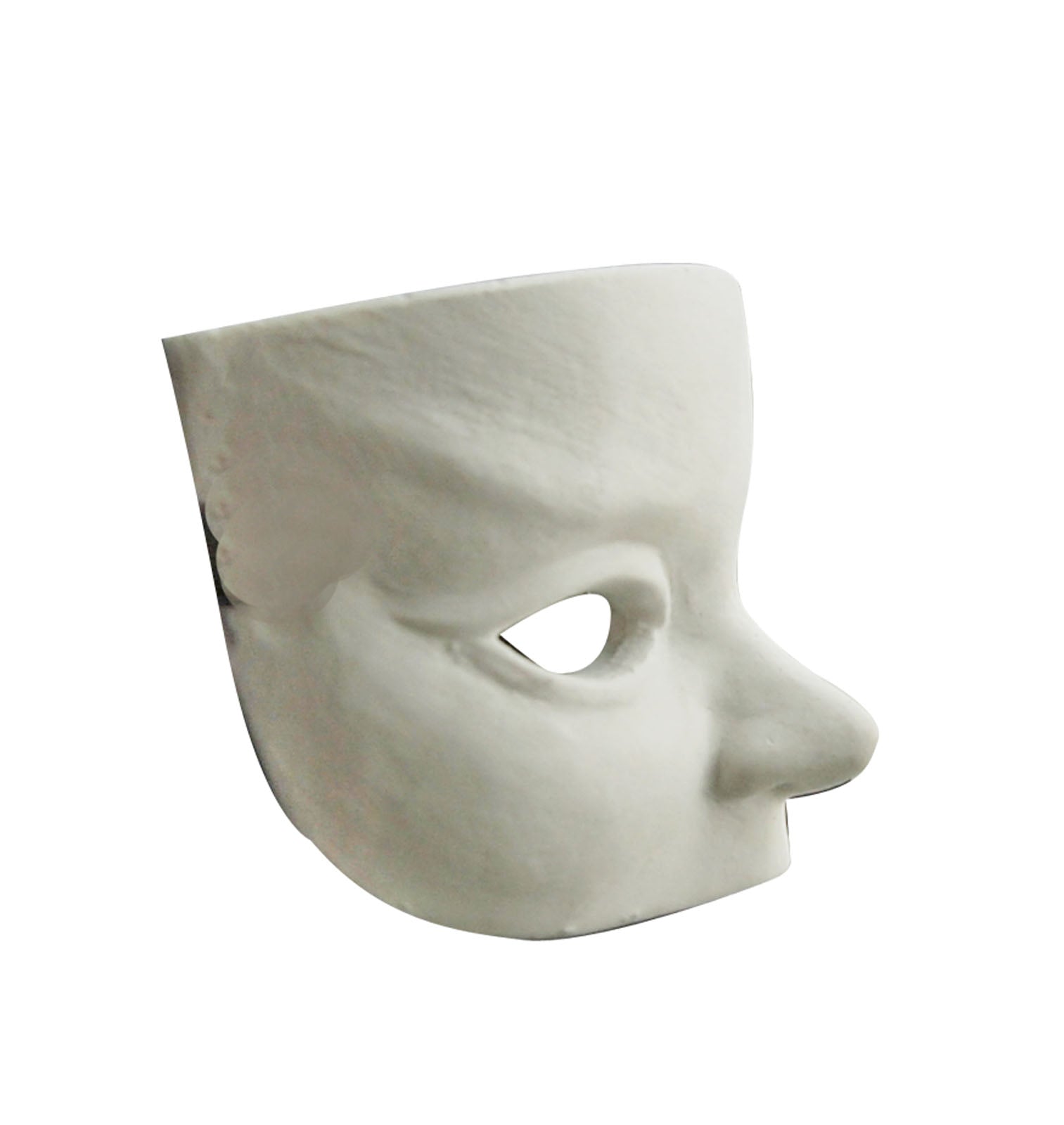 Powertex • Venezianische Maske aus Gips, klar, 7 x 4,5 x 3 cm
