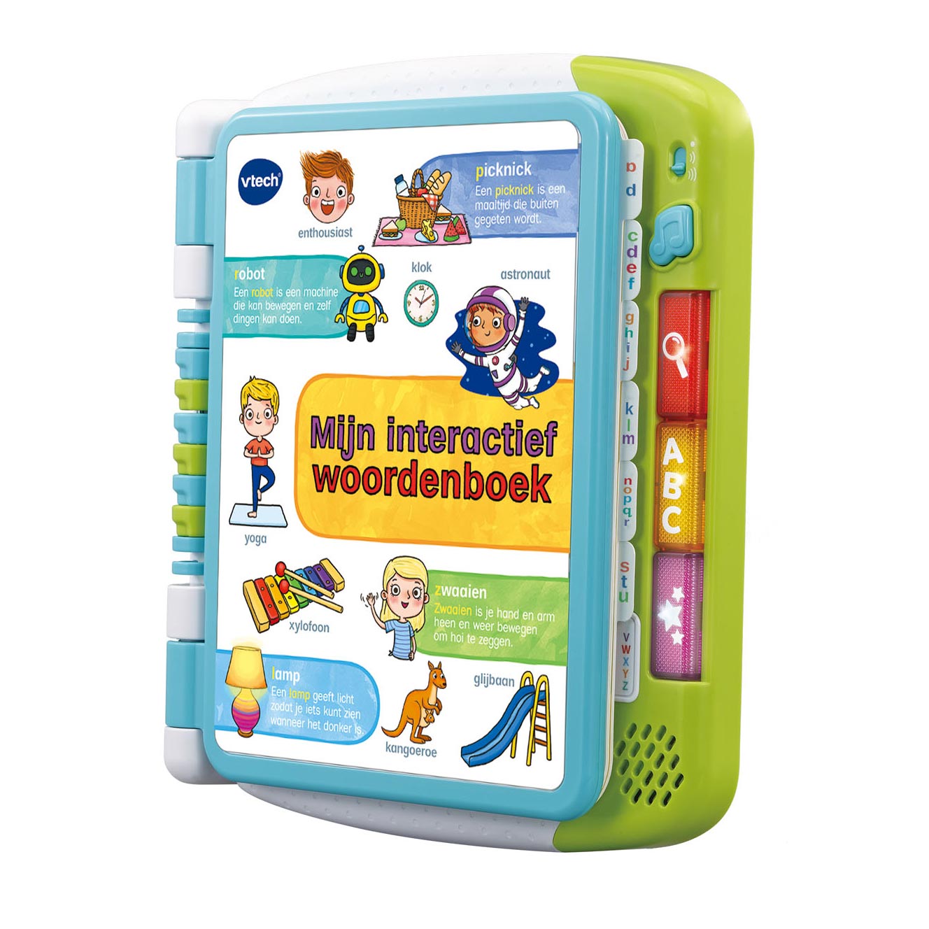 Vtech Kinderbuch mein interaktives Wörterbuch weiß Blaugrün