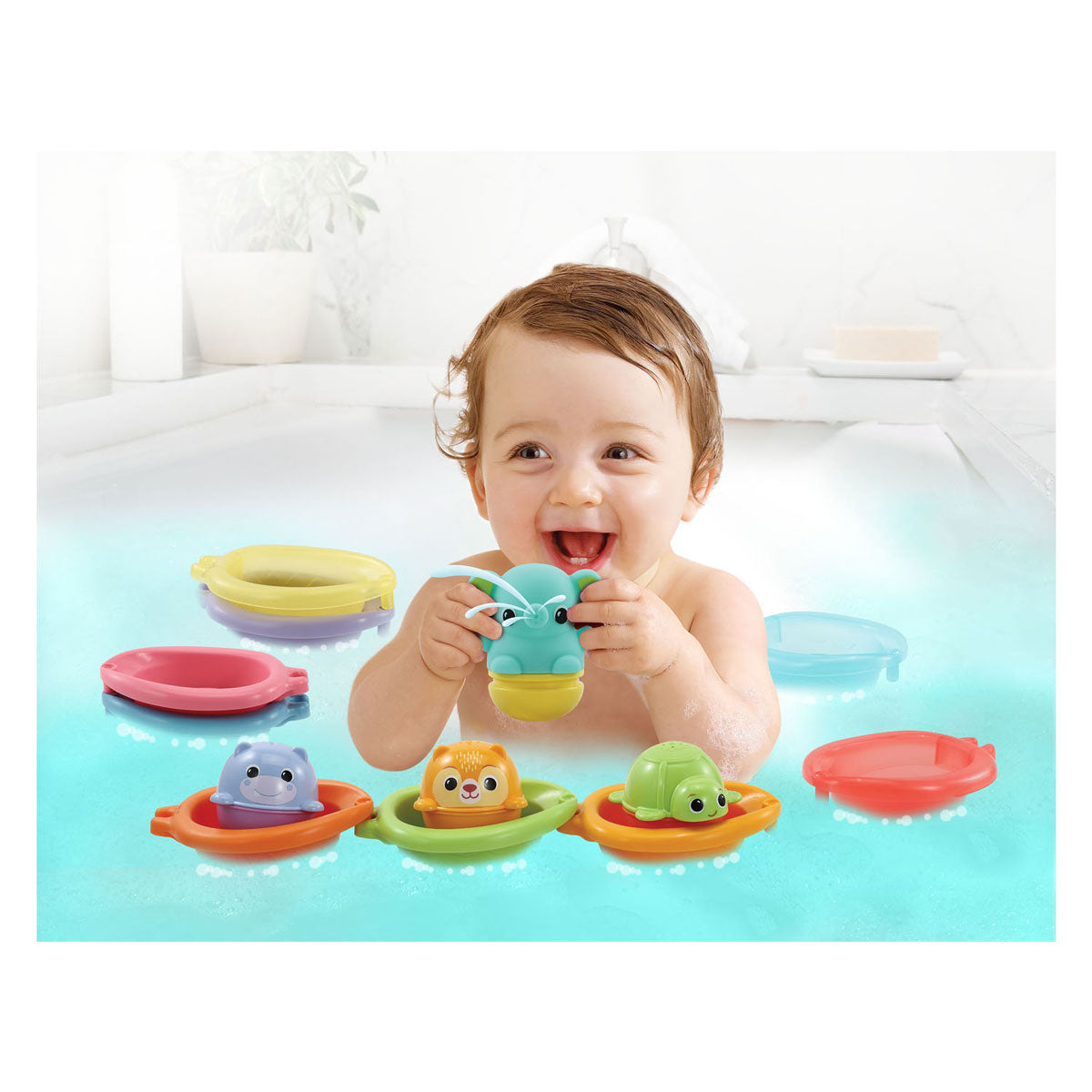 Stapelbares lustiges Badeset von Vtech