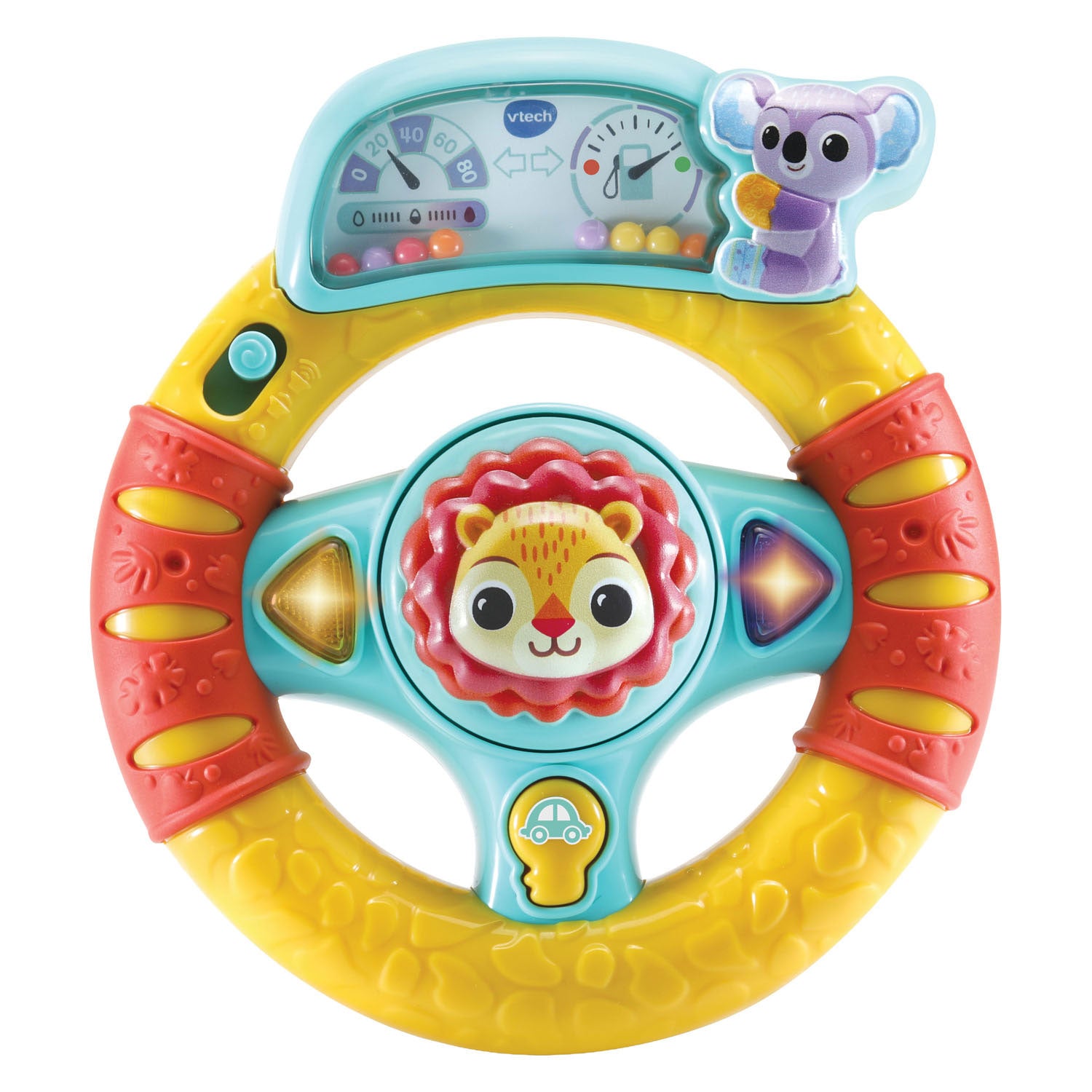 Vtech-Hupe am Lenkrad drehen