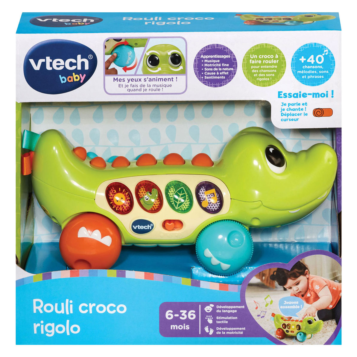 Vtech fröhliches Rollenkrokodil