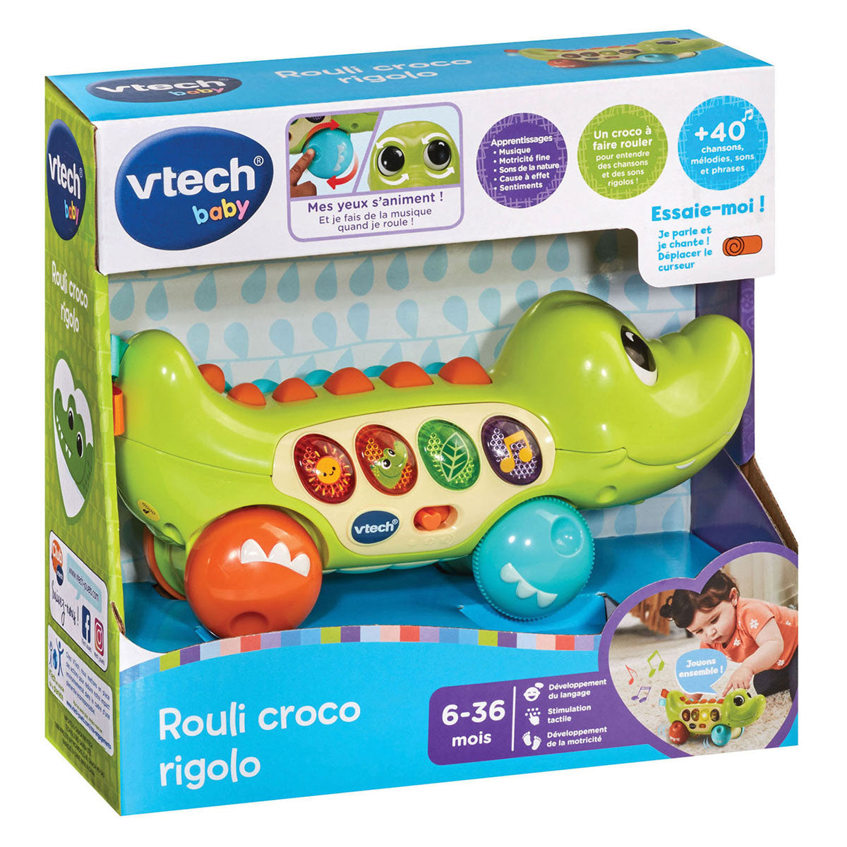 Vtech fröhliches Rollenkrokodil