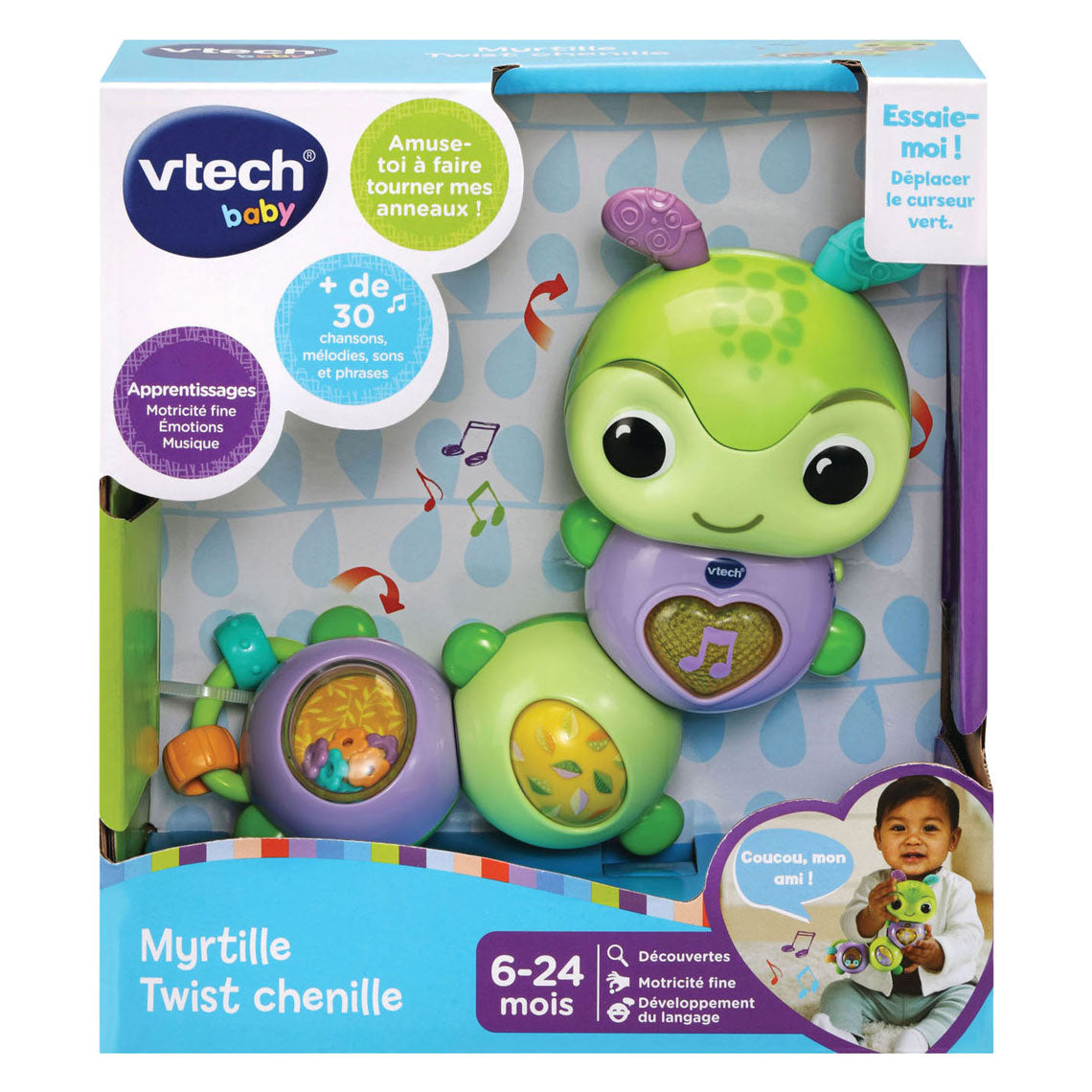 Vtech Baby dreht und wackelt mit der Raupe