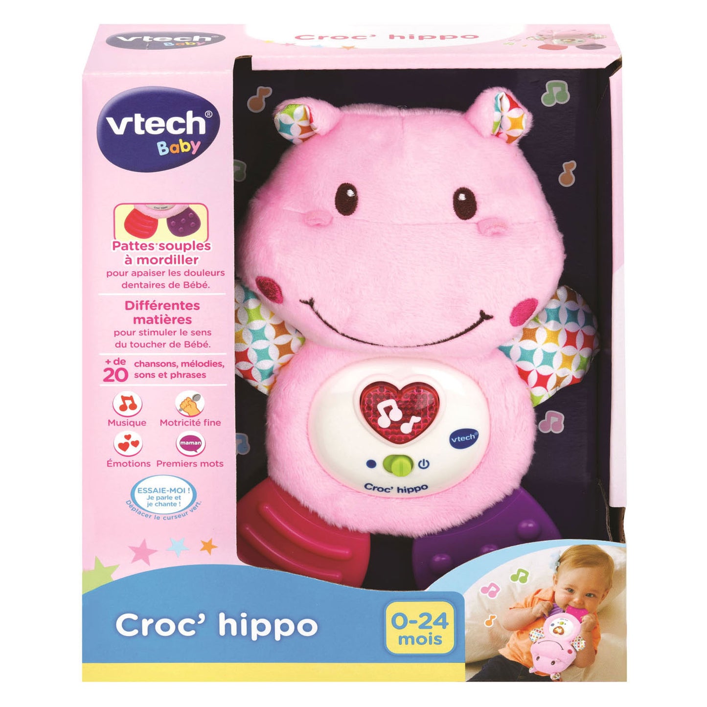 Vtech Babyrassel Krokodil Nilpferd