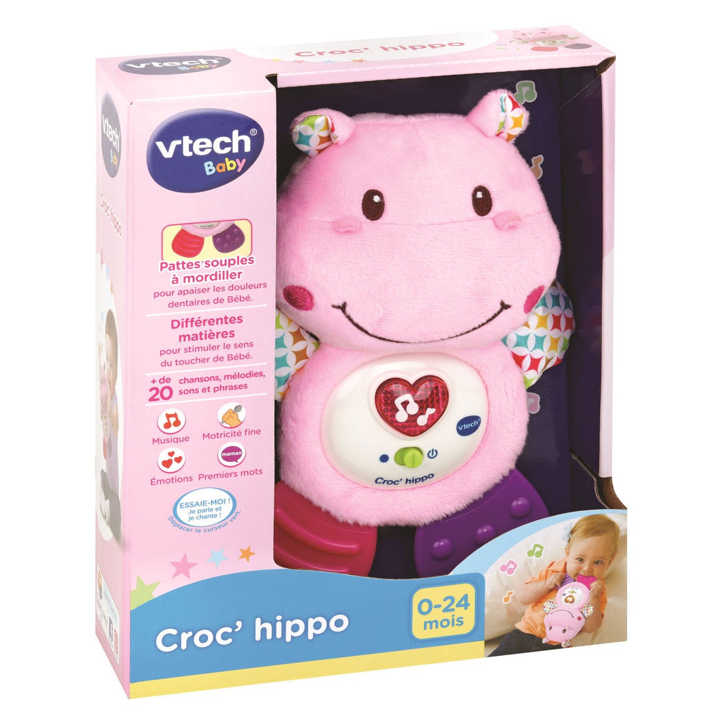 Vtech Babyrassel Krokodil Nilpferd