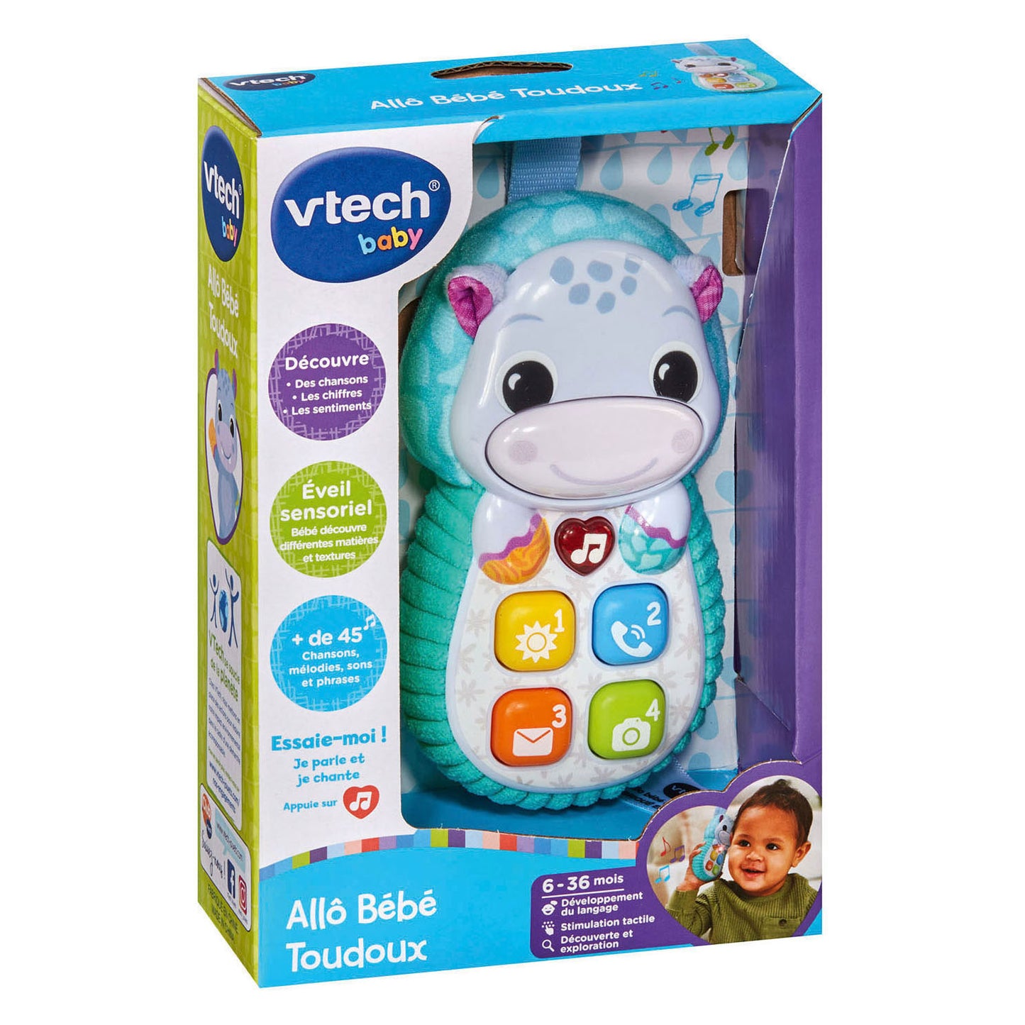 Vtech Baby-Nilpferd-Telefon