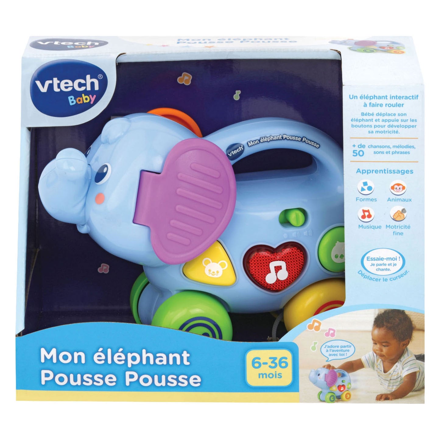 Vtech Baby-Push-Elefant
