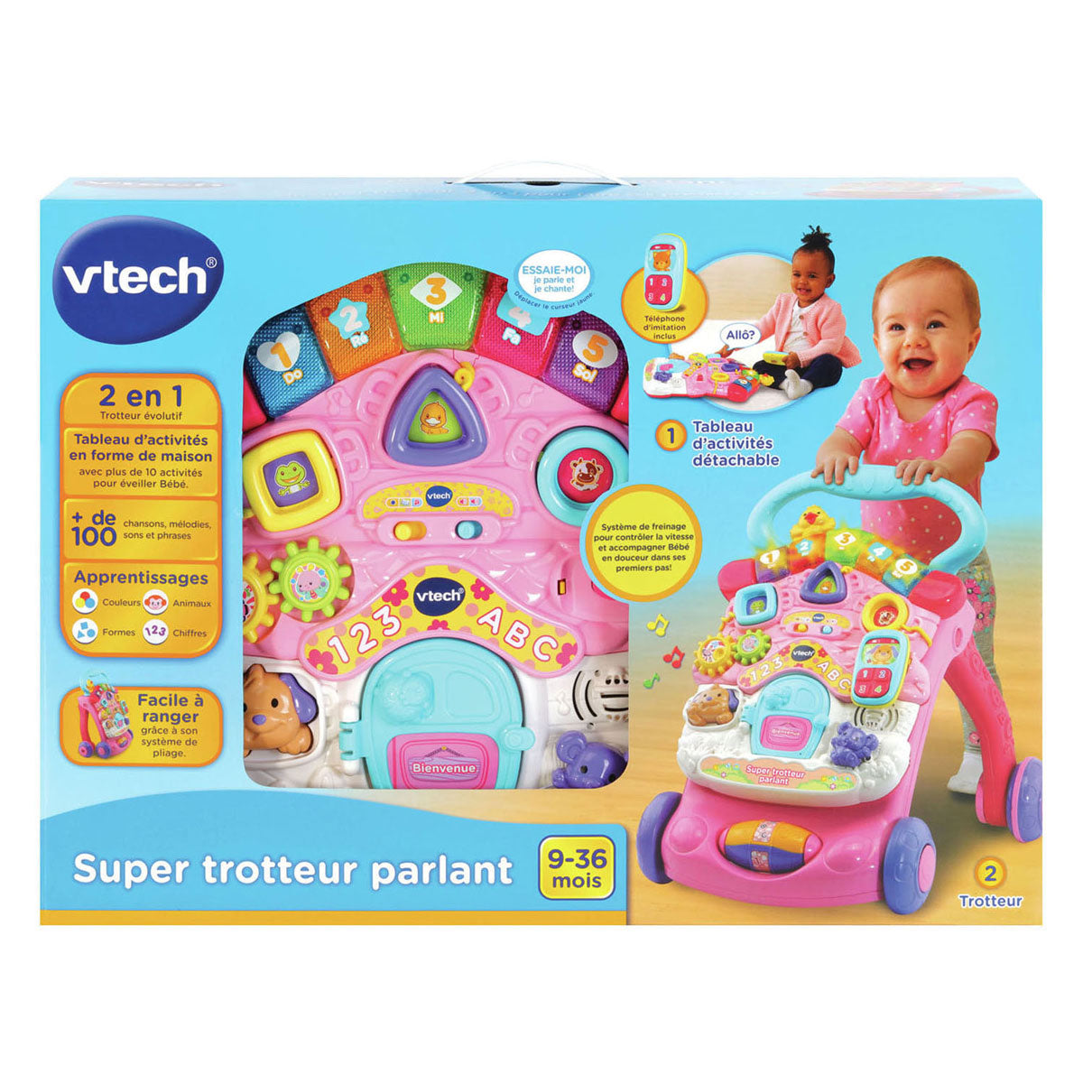 Vtech 2-in-1-Aktivitätswanderer rosa